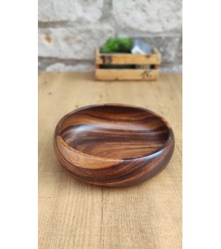 AKASYA 25 CM AHŞAP KASE