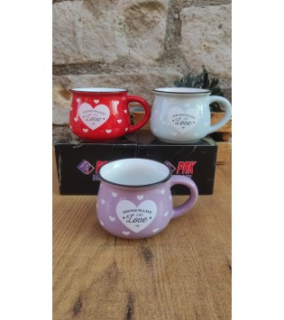 KAZAN MODELİ PUANTİYELİ STONWARE KUPA