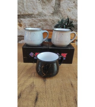 STONWARE EMAYE GÖRÜNÜMLÜ KUPA RENKLİ