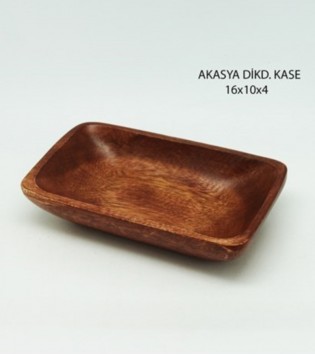 AKASYA DİKDÖRTGEN KASE 16X10X4