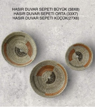 HASIR DUVAR SEPETİ 27X6