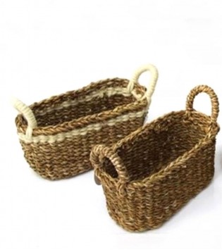 DEKORATİF SEA GRASS SEPET