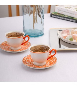 2 Lİ NODRİC DİGİTAL BASKILI KAHVE FİNCANI
