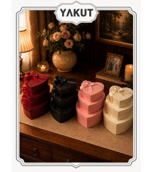 KALPLİ3 LÜ KARYON HEDİYE KUTUSU KALPLİ3 LÜ KARYON HEDİYE KUTUSU