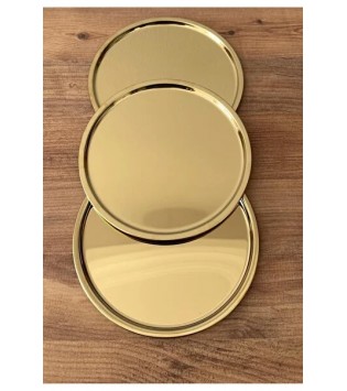 YUVARLAK METAL SUNUM TEPSİSİ 35 CM YUVARLAK METAL SUNUM TEPSİSİ 35 CM