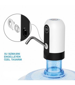SİYAH DAMACANA PONPASI ŞARJLI