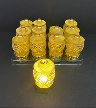GOLD RENK TELLİ LED LAMBA SÜS