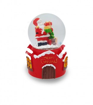 ORTA BOY IŞIKLI MÜZİKLİ NOEL BABALI KAR KÜRESİ
