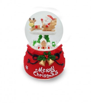 ORTA BOY IŞIKLI MÜZİKLİ NOEL BABALI KAR KÜRESİ