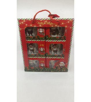 6 LI PORSELEN NOEL BABALI KUPA