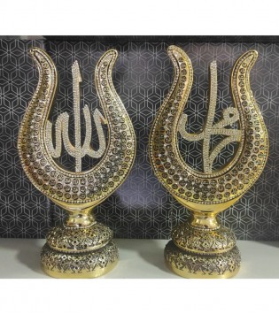 2 Lİ LALE BYK MODELİ ALTIN GÜMÜŞ LAFIZ SET