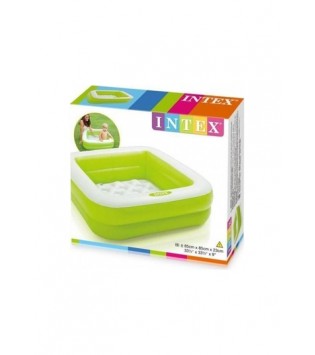 Intex 57100 Renkli Şişme Taban 2 Bölme Havuz 86 cm
