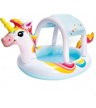 Intex 58435 Unicorn Şekilli Fıskiyeli Gölgelikli Havuz 254cm