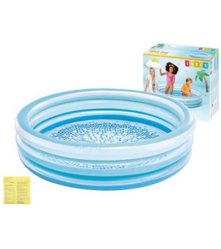 Intex 58467 Şeffaf Mavi Mutluluk Desenli Havuz 147 cm