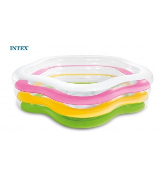Intex 58485 Deniz Desenli Aile Boyu 3 Bölme Havuz 305 cm