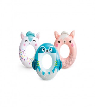 Intex 59266 Sevimli Hayvanlar Şekilli Simit 33/33/36 cm