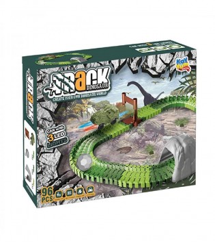 DİNO TRACKS YOL SET 96 PCS