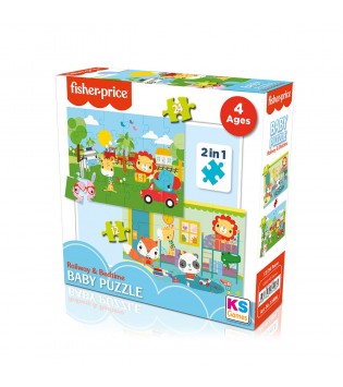 FİSHER PRİCE BABY PUZZLE RAİLWAY 2 in 1