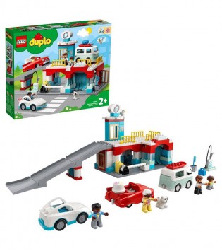LEGO® DUPLO® Otopark ve Oto Yıkama 10948 Oto Yıkama, Benzin İstasyonu ve Otopark