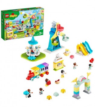 LEGO® DUPLO® Kasabası Lunapark 10956 Tren, Dönmedolap, Atlıkarınca ve Daha Fazla
