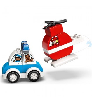 LEGO FİRE HELİCOPTER POLİCE CAR