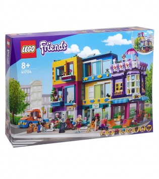 LEGO® Friends Ana Cadde Binası 41704 - 8 Yaş ve Üzeri için Oyuncak Mağaza ve Kaf