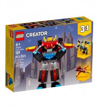 LEGO® Creator 3’ü 1 Arada Süper Robot 31124 - 7 Yaş ve Üzeri için Oyuncak Robot,