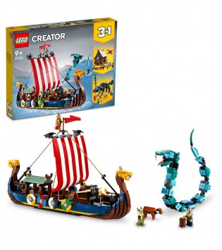 LEGO® Creator 3’ü 1 Arada Viking Gemisi ve Midgard Yılanı 31132 - 9 Yaş ve Üzeri