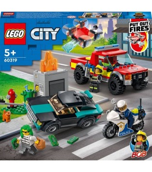 LEGO® City İtfaiye Kurtarma Operasyonu ve Polis Takibi 60319 - 5 Yaş ve Üzeri Ço