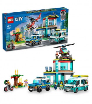 LEGO® City Acil Durum Araçları Merkezi 60371 Oyuncak Yapım Seti (706 Parça)