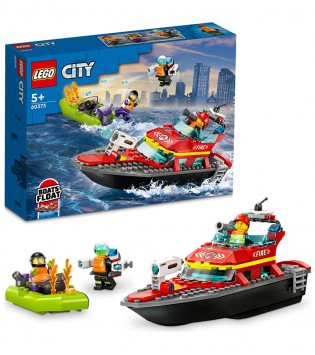 LEGO® City İtfaiye Kurtarma Teknesi 60373 Oyuncak Yapım Seti (144 Parça)