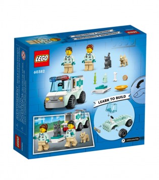 LEGO® City Veteriner Kurtarma Aracı 60382 Oyuncak Yapım Seti (58 Parça)