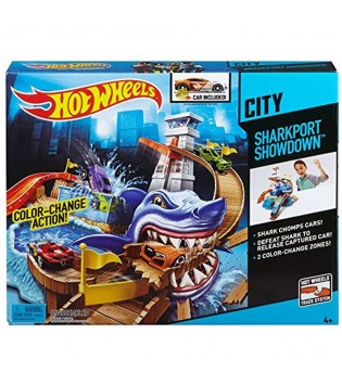 Hot Wheels Renk Değiştiren Arabalar Sharky Yarış Seti