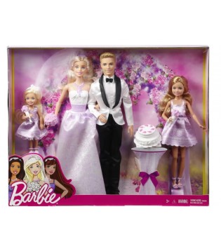 MATTEL BARBİE GELİN DAMAT VE KIZ KARDEŞLER