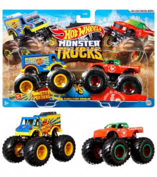 Hot Wheels® Monster Trucks Güçlü İkili 1:64 Arabalar