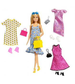 Barbie ve  Kıyafet Kombinleri Oyun Seti