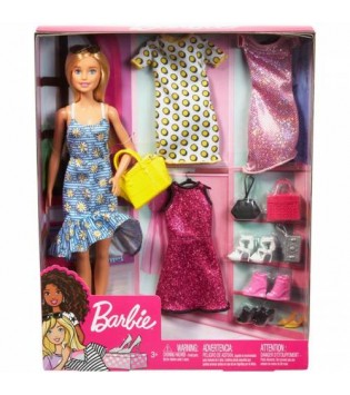 Barbie ve  Kıyafet Kombinleri Oyun Seti