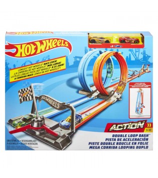 Hot Wheels® Çift Çemberde Depar Pist Seti