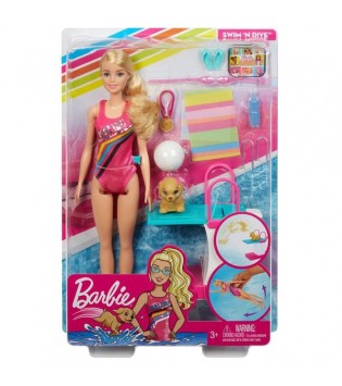 MATTEL BARBİE SEYAHATTE YÜZÜCÜ BARBİE OYUN SETİ