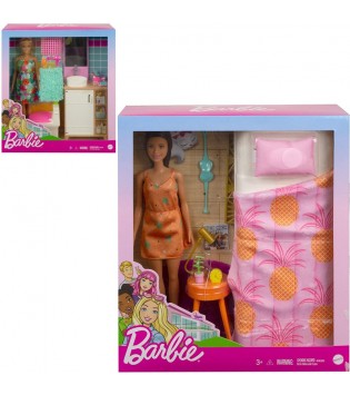 MATTEL Barbie Bebek ve Oda Oyun Setleri