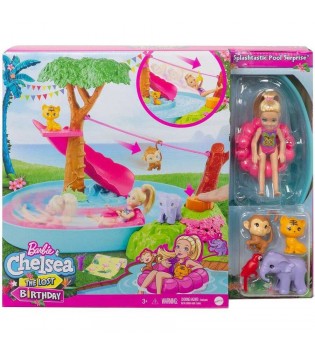 Barbie ve Chelsea Kayıp Doğum Günü Havuz Partisi Oyun Seti