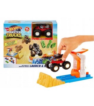 Hot Wheels Monster Trucks Fırlat ve Çarpış Oyun Seti