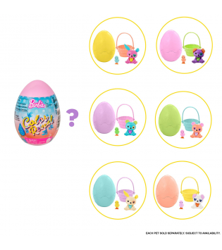 Barbie Color Reveal Sürpriz Hayvan Figürleri (Yumurta şeklinde paketli)