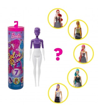 MATTEL Barbie Color Reveal Renk Değiştiren Sürpriz Barbie Renk Bloklu B Serisi -