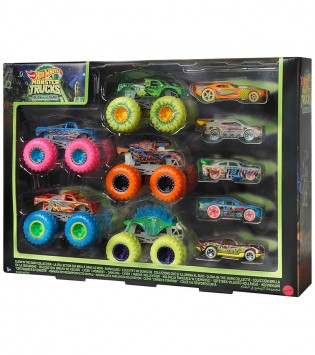 Hot Wheels Monster Trucks Karanlıkta Parlayan Araçlar Paketi