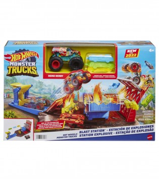 Hot Wheels Monster Trucks Patlama İstasyonu Oyun Seti