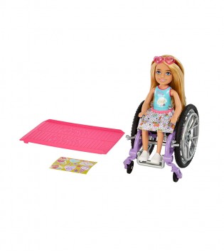 MATTEL BARBİE CHELSEA WHEELCHAİR DOLL 