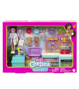 Barbie Chelsea Meslekleri Öğreniyor Veteriner Oyun Seti