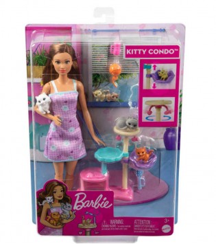 BARBIE VE YAVRU KEDİLERİ OYUN SETİ (NET(KMP.))