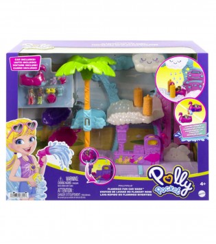 Polly Pocket Flamingo Araba Su Eğlencesi Seti